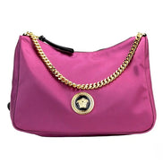 Sac bandoulière Versace Small Dahlia en nylon avec pendentif Medusa