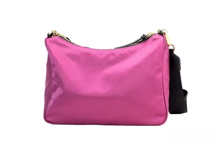 Sac bandoulière Versace Small Dahlia en nylon avec pendentif Medusa