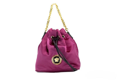 Versace Dahlia Medusa Nylon Crossbody Bag