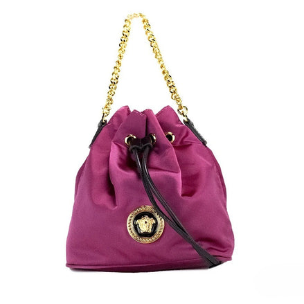 Versace Dahlia Medusa Nylon Crossbody Bag