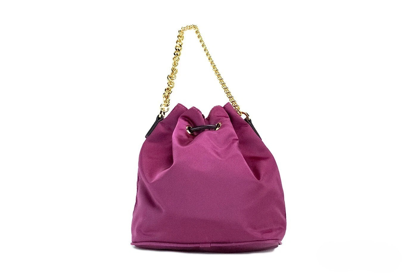 Sac à bandoulière Versace Small Dahlia en nylon avec pendentif Méduse et chaîne