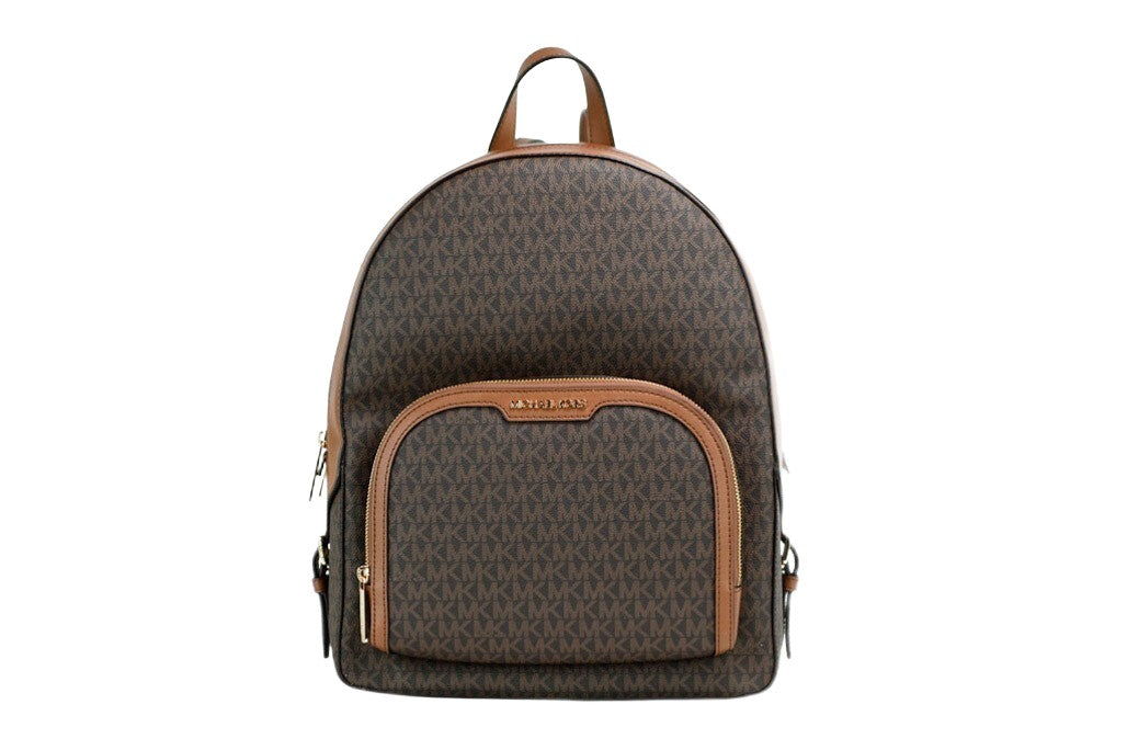 Sac à dos/besace épaule Michael Kors Jaycee grand, en toile enduite à imprimé signature marron