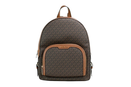 Sac à dos/besace épaule Michael Kors Jaycee grand, en toile enduite à imprimé signature marron