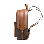 Sac à dos/besace épaule Michael Kors Jaycee grand, en toile enduite à imprimé signature marron