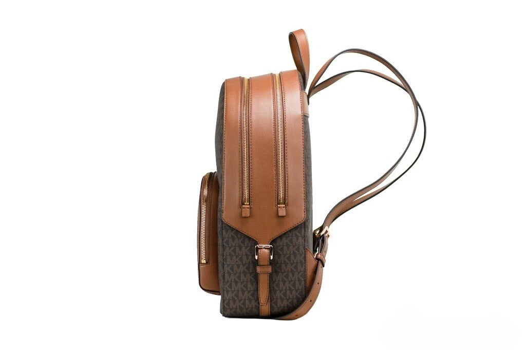 Sac à dos/besace épaule Michael Kors Jaycee grand, en toile enduite à imprimé signature marron