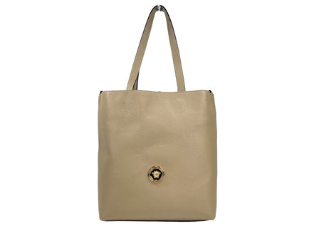 Borsa tote grande Versace Medusa in pelle con pochette