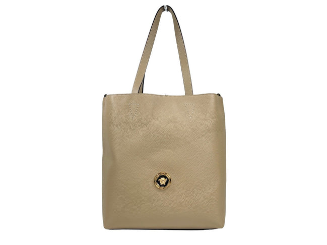 Borsa tote grande Versace Medusa in pelle con pochette