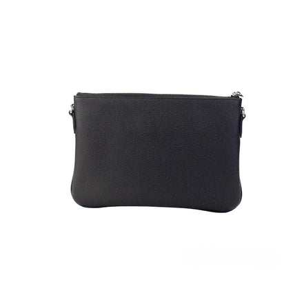 Sac bandoulière pochette en cuir noir Monogram Peyton Burberry