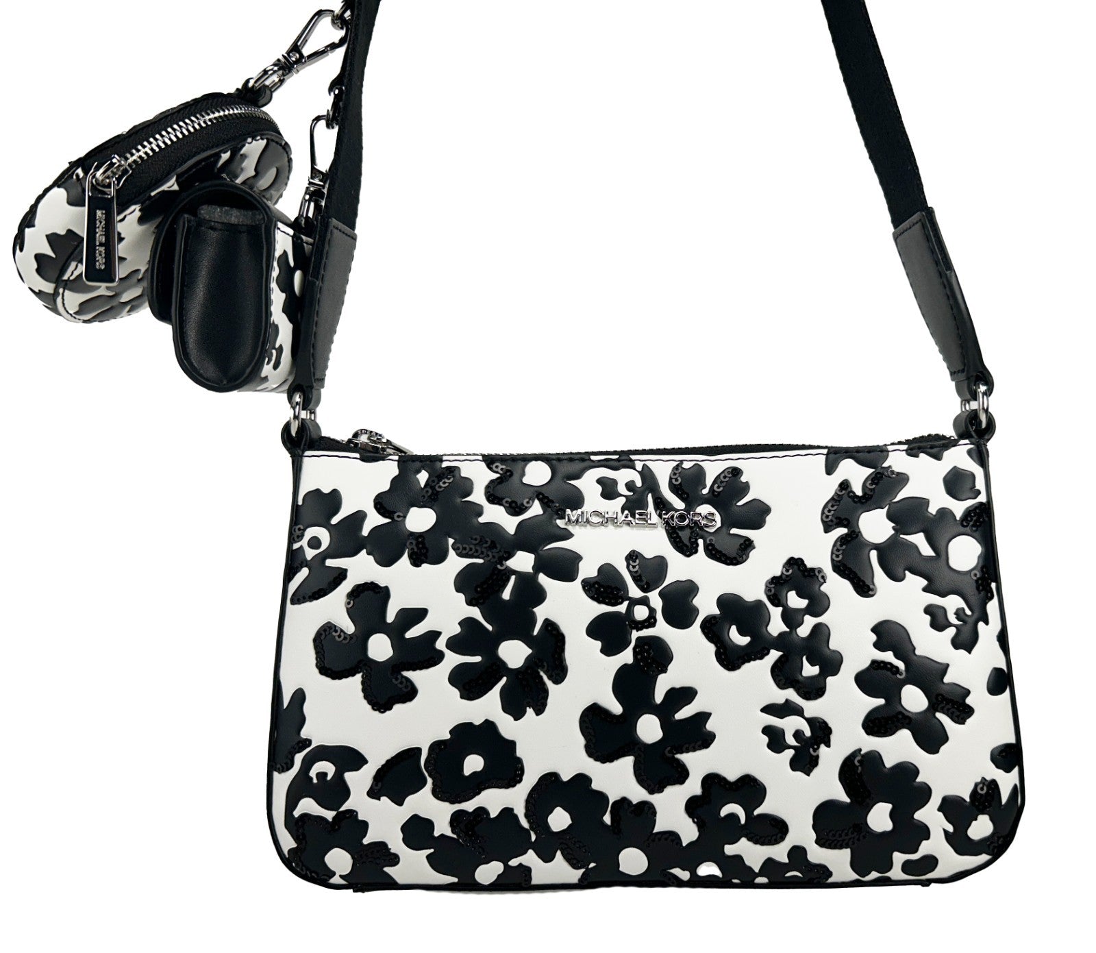 Sac à main Michael Kors Floral Crossbody Tech Attachment