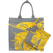 Borsa tote Burberry EKD in tela con portamonete