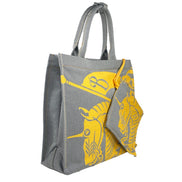 Borsa tote Burberry EKD in tela con portamonete
