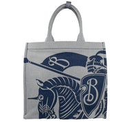 Sac cabas Burberry bleu marine en toile EKD avec porte-monnaie