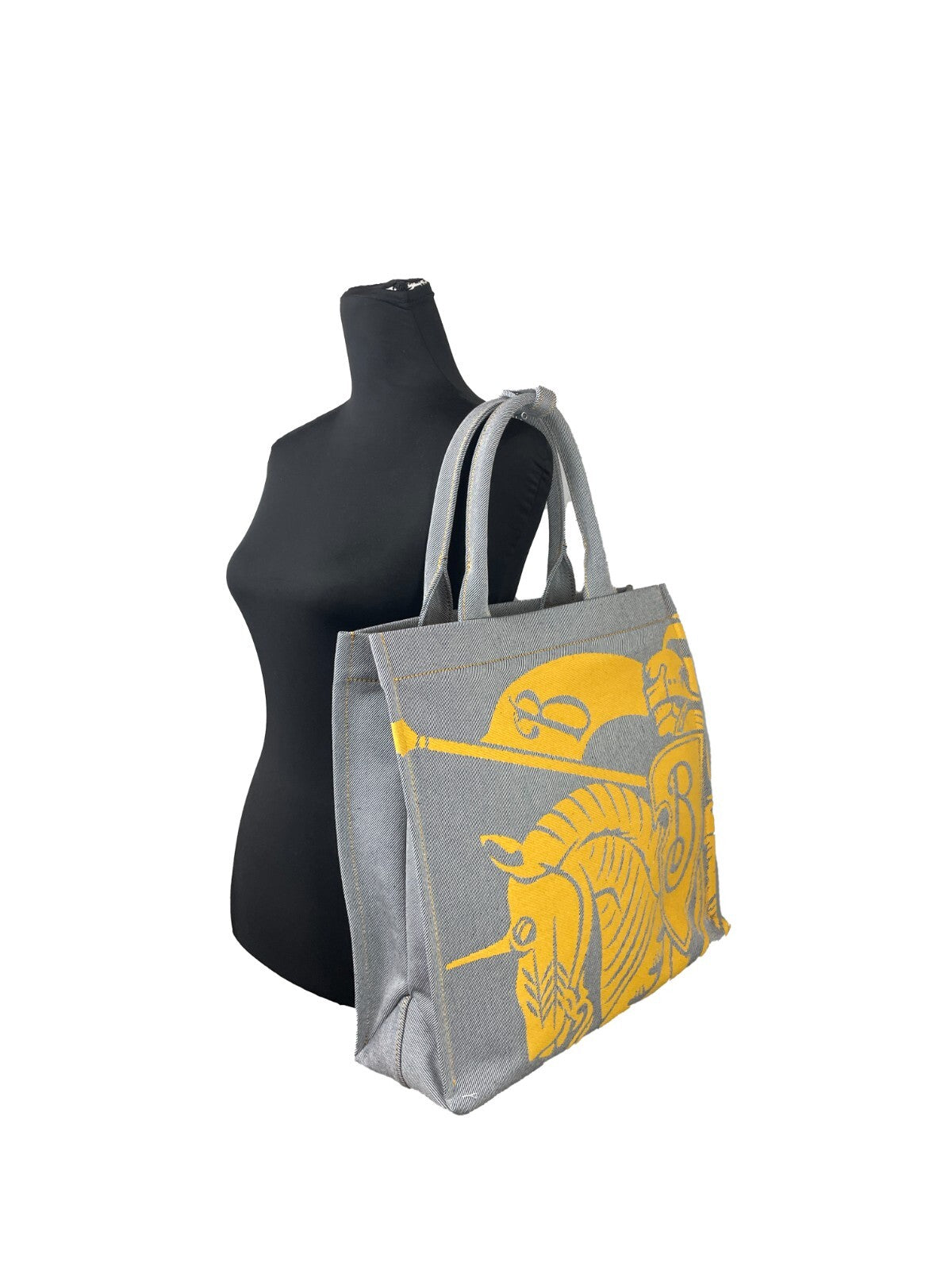 Borsa tote Burberry EKD in tela con portamonete