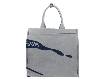 Sac cabas Burberry bleu marine en toile EKD avec porte-monnaie