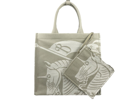 Sac cabas Burberry EKD en toile avec porte-monnaie