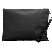 Borsa Versace a mano/a tracolla in nylon nero con Medusa convertibile