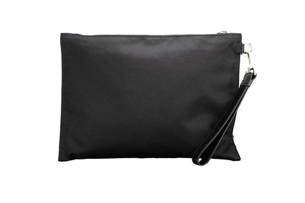 Borsa Versace a mano/a tracolla in nylon nero con Medusa convertibile