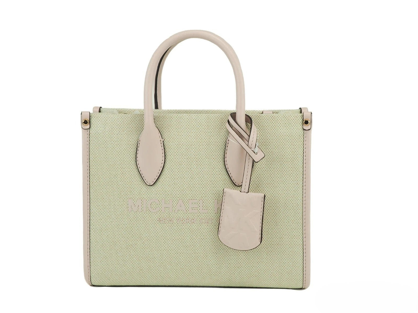 Michael Kors Mirella Piccola Borsa Shopper a Tracolla in Tela Powder Blush