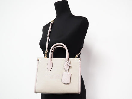 Michael Kors Mirella Piccola Borsa Shopper a Tracolla in Tela Powder Blush