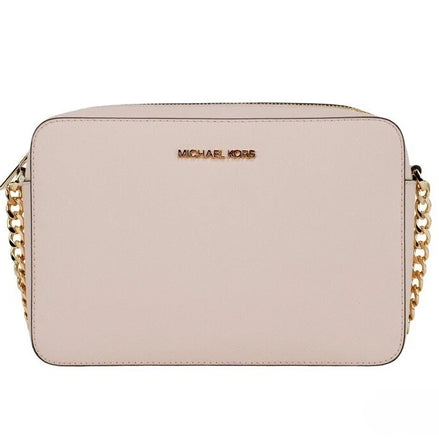 Michael Kors Adult Saffiano Leather East West Crossbody Handbag With 2 Slit Pockets