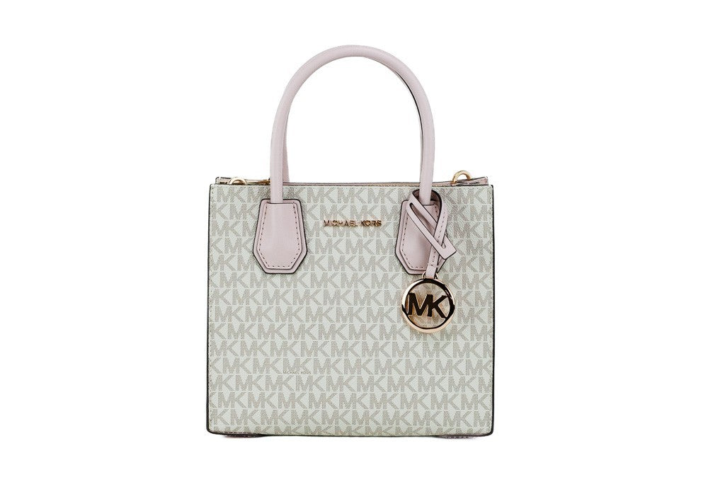 Michael Kors MICHAEL KORS Mercer 35S1GM9M2B Borsa a tracolla a soffietto media in pelle e logo Powder Blush Multi