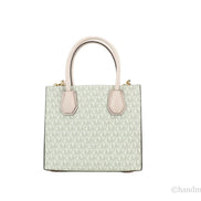 Michael Kors MICHAEL KORS Mercer 35S1GM9M2B Borsa a tracolla a soffietto media in pelle e logo Powder Blush Multi