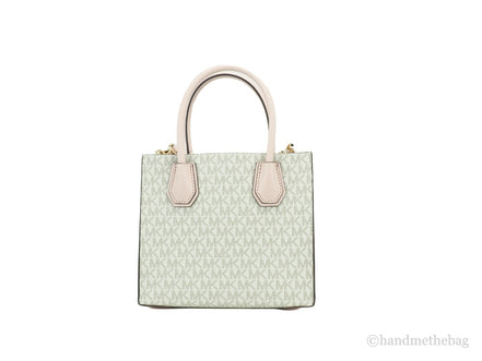 Michael Kors MICHAEL KORS Mercer 35S1GM9M2B Borsa a tracolla a soffietto media in pelle e logo Powder Blush Multi