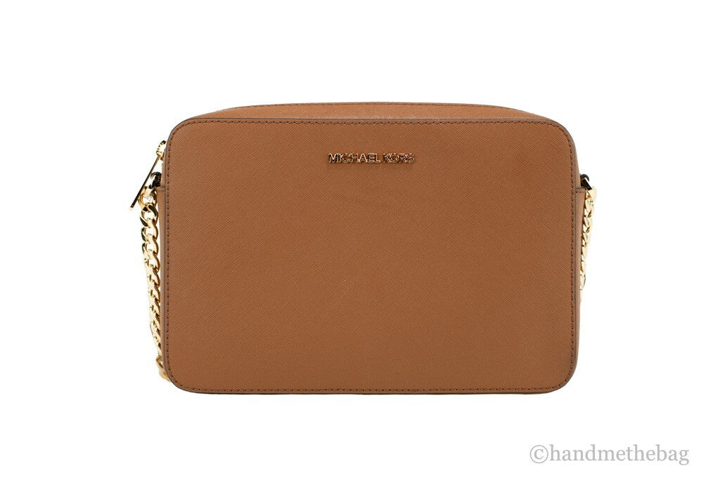 Michael Kors Zipper Closure Saffiano Leather Crossbody Bag