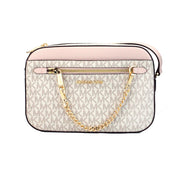 Borsa a tracolla Michael Kors da donna in pelle Saffiano con cerniera e catena