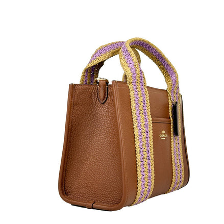COACH Straw Web Smith 24 Tote Bag Purse