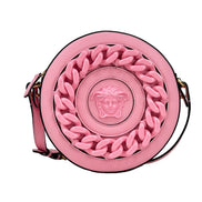 Sac bandoulière Versace Round Disco en cuir