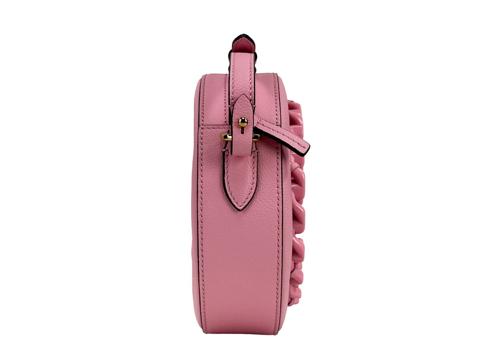 Sac bandoulière Versace Round Disco en cuir