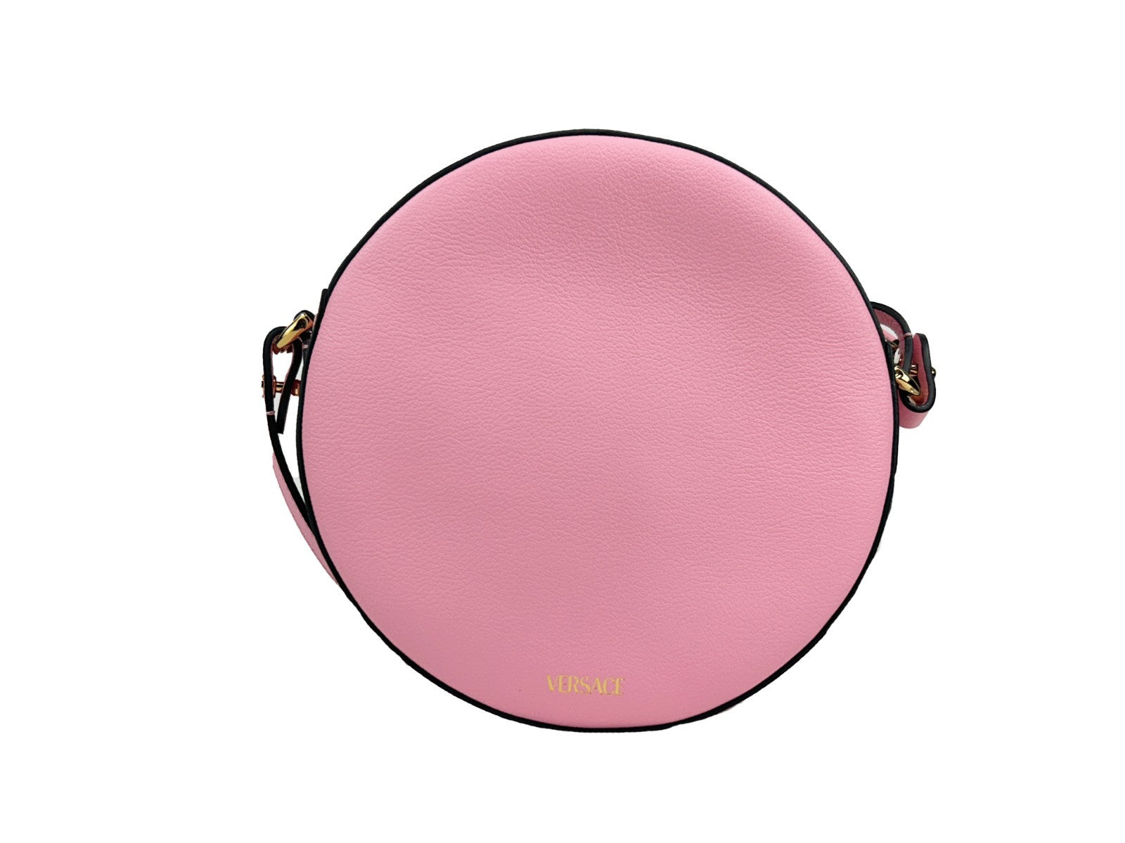 Sac bandoulière Versace Round Disco en cuir
