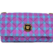 Versace Wool Lurex Medium Shoulder Crossbody Bag