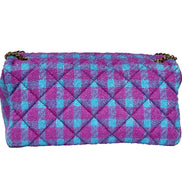 Versace Wool Lurex Medium Shoulder Crossbody Bag
