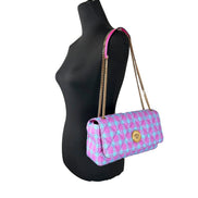 Versace Wool Lurex Medium Shoulder Crossbody Bag