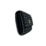 Sac bandoulière Versace Wallet On A Chain en tissu noir