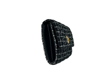 Sac bandoulière Versace Wallet On A Chain en tissu noir