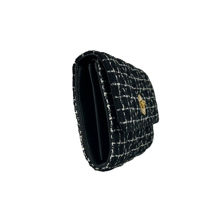 Versace Black Wallet On A Chain Crossbody Bag