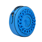 Versace Disco Round Leather Camera Crossbody Bag