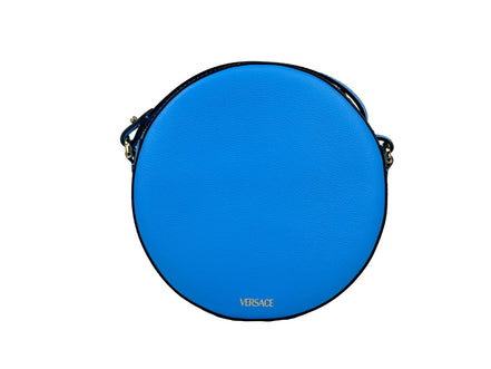 Versace Disco Round Leather Camera Crossbody Bag