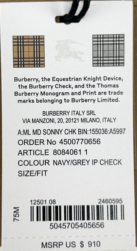 Sac Banane Ceinture Burberry Sonny Moyen à Carreaux