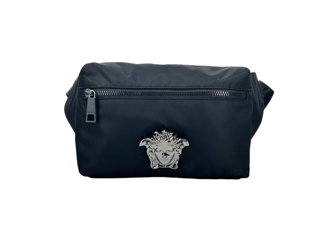 Versace Medusa Marsupio da cintura in nylon nero