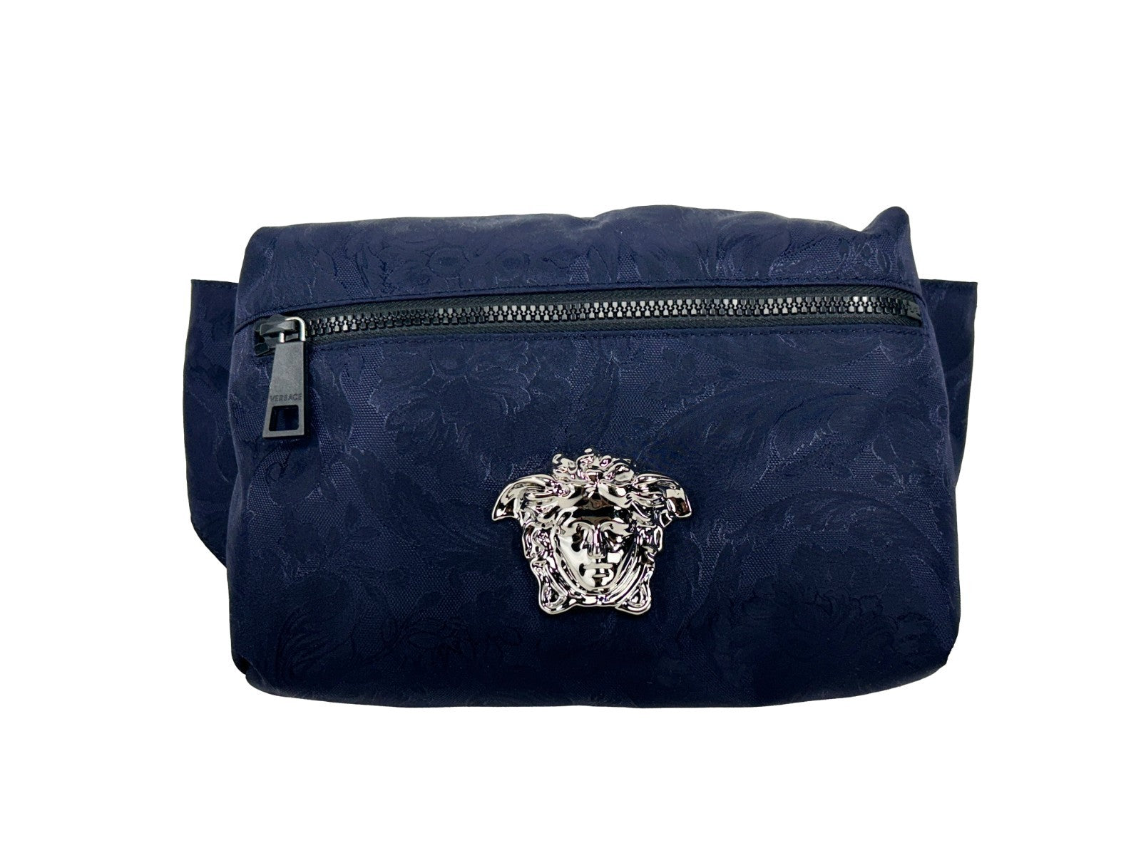 Sac banane Versace Medusa en nylon bleu marine