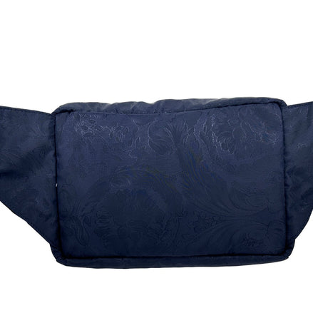 Versace Navy Medusa Nylon Belt Bag