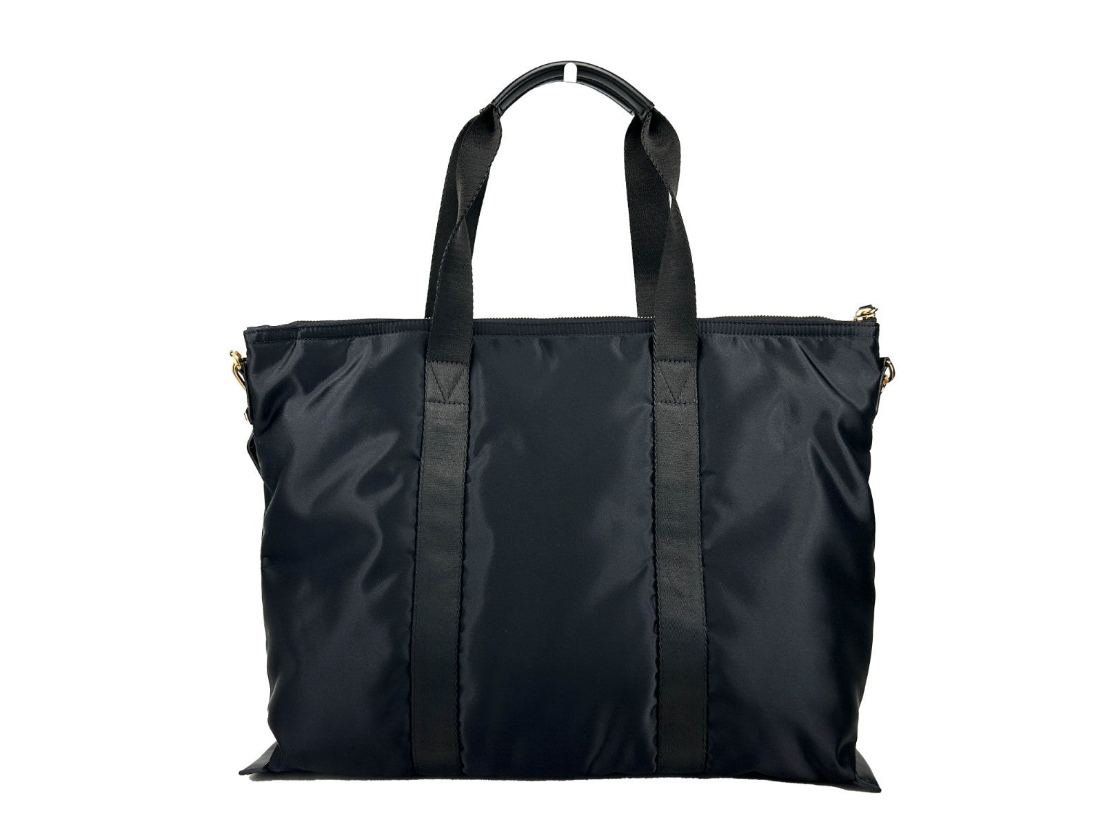 Borsa a tracolla tote Versace La Medusa in nylon nero