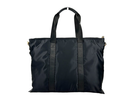 Borsa a tracolla tote Versace La Medusa in nylon nero