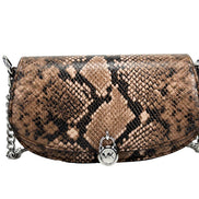 Michael Kors Mila Small Snakeskin Messenger Crossbody Bag