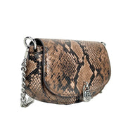 Michael Kors Mila Small Snakeskin Messenger Crossbody Bag