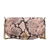 Michael Kors Mila Small Snakeskin Messenger Crossbody Bag